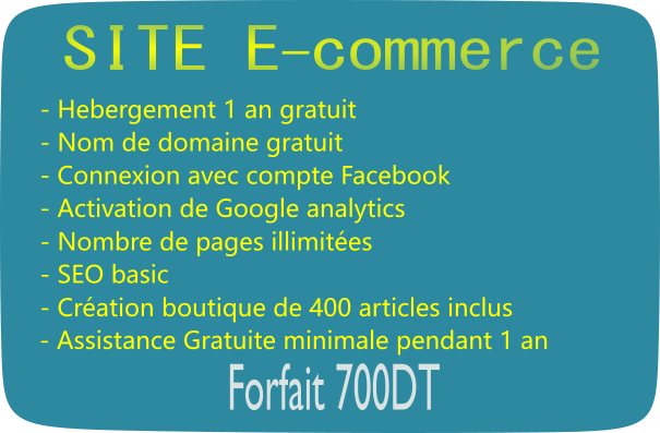 site ecommerce Webshop Tunisie Prix